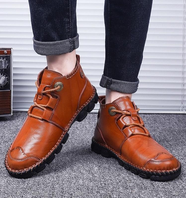 Botas de Cuero Vintage para Hombre